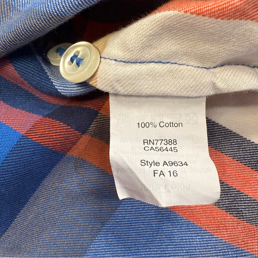 J.Crew Petite XXS Perfect Fit Plaid Shirt Cotton Top - Picture 4 of 5